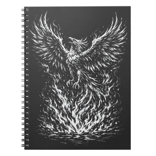 BurnsInHellによる炎から蘇る不死鳥 ノートブック (正面)