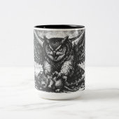 BurnsInHellによる翼ある梟の番人 ツートーンマグカップ (中央)
