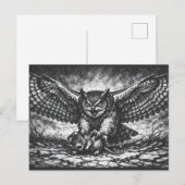 BurnsInHellによる翼ある梟の番人 ポストカード (正面/裏面)
