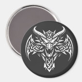 BurnsInHellによる部族の悪魔のヘッドグラフィック マグネット (正面/裏面)