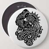 BurnsInHellによる「水瓶座 — 水を運ぶ者」 缶バッジ (正面&裏面)