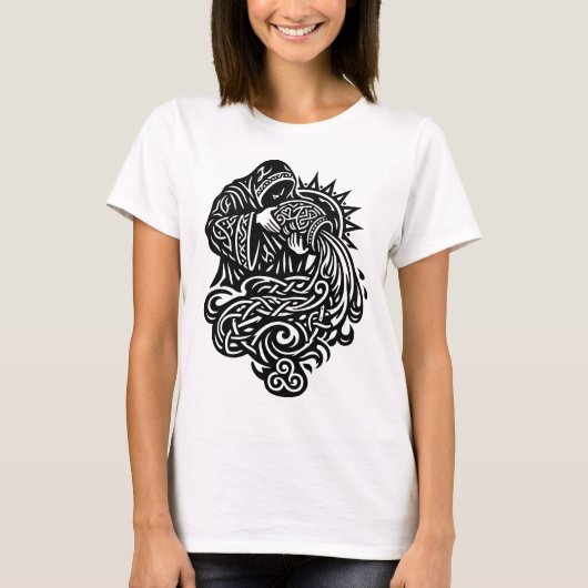 BurnsInHellによる「水瓶座 - 水を運ぶ者」 Tシャツ (正面)