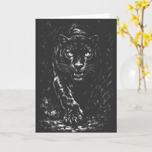 BurnsInHellによるBlack Panther カード (黄色い花)
