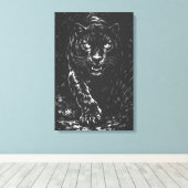 BurnsInHellによるBlack Panther キャンバスプリント (インサイチュ (ウッドフロア))