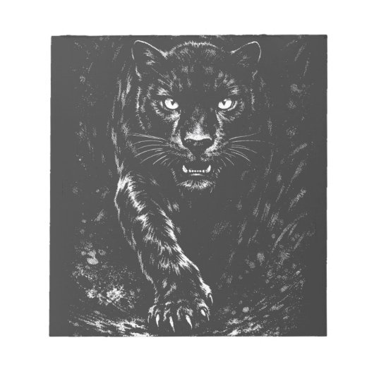 BurnsInHellによるBlack Panther ノートパッド (正面)