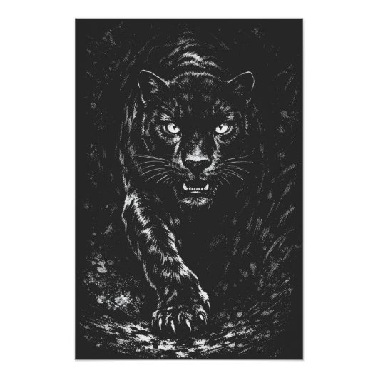 BurnsInHellによるBlack Panther ポスター (正面)