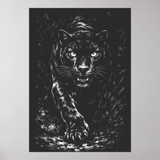 BurnsInHellによるBlack Panther ポスター (正面)
