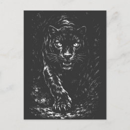 BurnsInHellによるBlack Panther ポストカード
