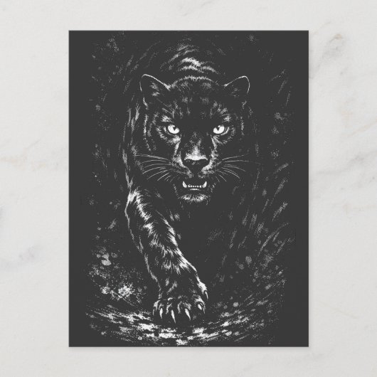 BurnsInHellによるBlack Panther ポストカード (正面)