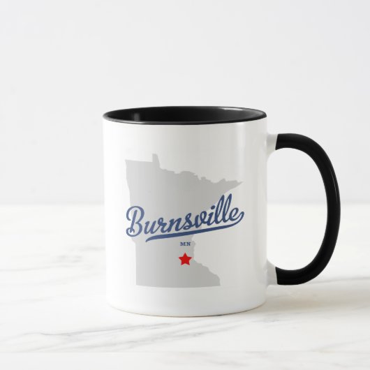 BurnsvilleミネソタMNのワイシャツ マグカップ (右)