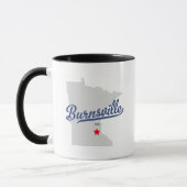 BurnsvilleミネソタMNのワイシャツ マグカップ (左)