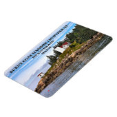 Burnt Coat Harbor Light house, Maine Flexi Magnet マグネット (左側)
