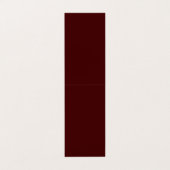 Burnt Maroon Folded Business Card 2x7 Custom 名刺 (外部フラット)