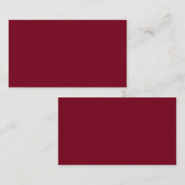 Burnt Maroon Standard 3.5"x2.0"カード形式 名刺
