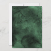  burnt orange & エメラルドグリーンの結婚式招待状 招待状 (裏面)