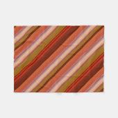 Burnt Orange フリースブランケット (正面(横))