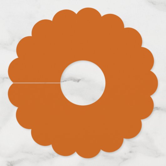 Burnt Orange ワイングラスタグ (正面)