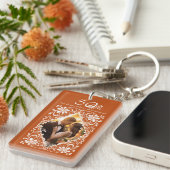 Burnt Orange 50th Anniversary Photo Keychain キーホルダー (正面右)