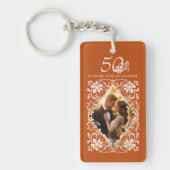 Burnt Orange 50th Anniversary Photo Keychain キーホルダー (正面)