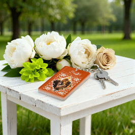 Burnt Orange 50th Anniversary Photo Keychain キーホルダー