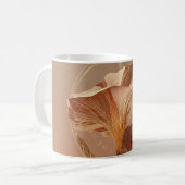 Burnt Orange Calla Lily Botanical コーヒーマグカップ (正面左)
