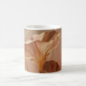 Burnt Orange Calla Lily Botanical コーヒーマグカップ (中央)