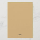 Burnt Orange Floral Autumn Wedding 招待状 (裏面)