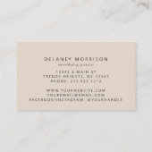 Burnt Orange Gold Agate Ivory Luxury Microblading 名刺 (裏面)