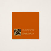 Burnt Orange & Gold Boutique Earring Display Card (裏面)
