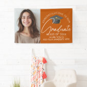 Burnt Orange Graduate Photo 2025卒業パーティー 横断幕 (インサイチュ)