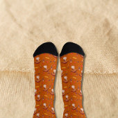 Burnt Orange Mushrooms ソックス