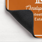 Burnt Orange Real Estate Company Custom Realtor マウスパッド (コーナー)
