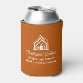 Burnt Orange Real Estate Company Custom Realtor 缶クーラー (缶正面)