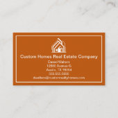 Burnt Orange Real Estate Company House 名刺 (正面)