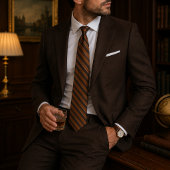 Burnt Orange Regimental Stripe ネクタイ