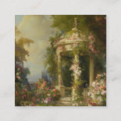 Burnt Orange Roccoco Wedding Enclosure Card エンクロージャーカード (裏面)