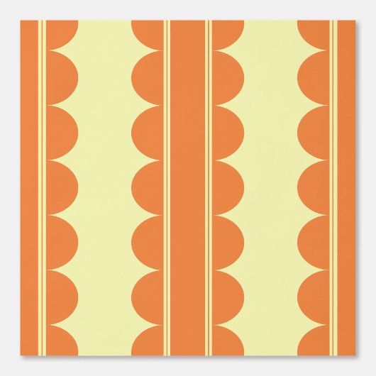Burnt Orange Scalloped Wallpaper 壁紙 (正面)