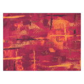 Burnt orange textured tablecloth テーブルクロス (正面(横))