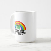 Burnt Out But Hanging In There コーヒーマグカップ (正面左)