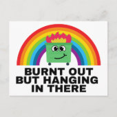 Burnt Out but Hanging in There Labels ポストカード (正面)
