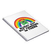 Burnt Out but Hanging in There Spiral Notebook ノートブック (右側)