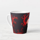 Burnt Out Souls latte mug カフェラテマグ (左アングル)