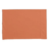 Burnt Terracotta Orange  枕カバー (正面右)