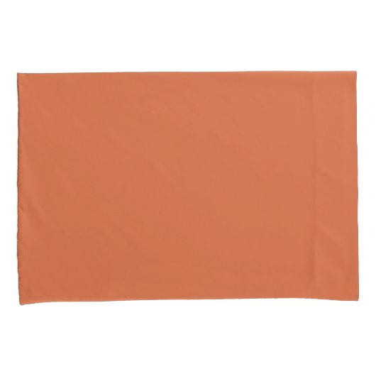 Burnt Terracotta Orange  枕カバー (正面右)