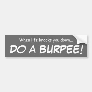 burpeeの…バンパーステッカーをして下さい バンパーステッカー