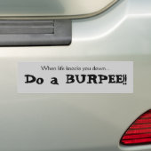 burpeeの…バンパーステッカーをして下さい バンパーステッカー (車上)