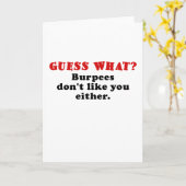 Burpeesが好まないもの推測して下さい カード (黄色い花)