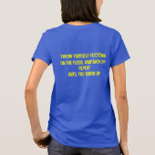 Burpees -あなた自身床の投球 tシャツ (裏面)