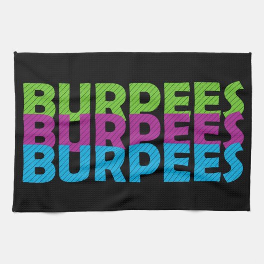 Burpees キッチンタオル (横)