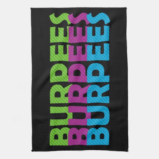 Burpees キッチンタオル (縦)